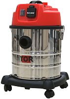 Водопылесос TOR WL092A-20L INOX (с розеткой для подключения электроинструмента)